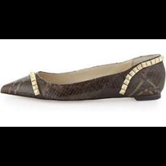 Michael Kors Ella Snakeskin Flat EUC 7.5 - Picture 5 of 8